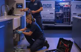 Urgent plumbing response widget for plumbing repair services in Vancouver, WA
